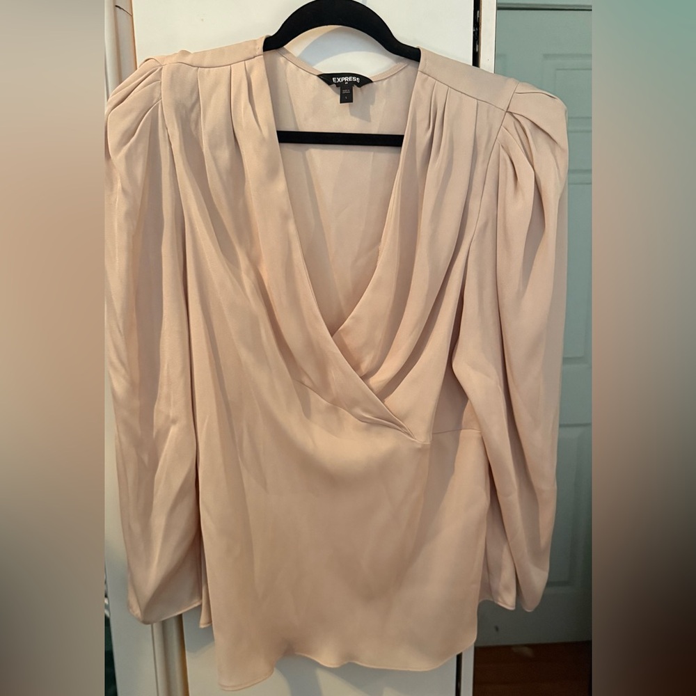 Express Blush Draped Women's Blouse
